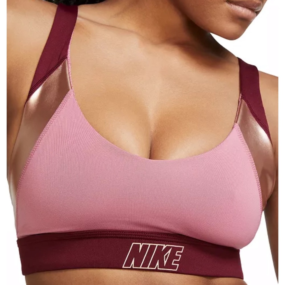 Nike Women's Indy Low-Impact Metallic Sports Bra